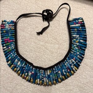 South African Artistic Handmade Recycled Collar Necklace